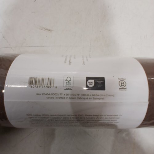 B.YOGA B MAT EVERYDAY YOGA MAT FOR HEALTH & FITNESS, 6MM, 71" X 26", BROWN image 6