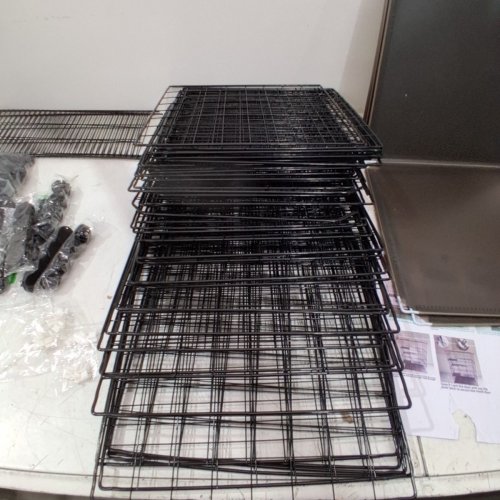 NBYTLT 4-TIER MULTI-LEVEL LARGE CAGE WITH 5 DOORS & 3 LADDERS FOR 1-3 CATS OR SMALL PETS - 57.7" - BLACK (MODEL: NBYTLT-V3F-GUV-2I5) image 5