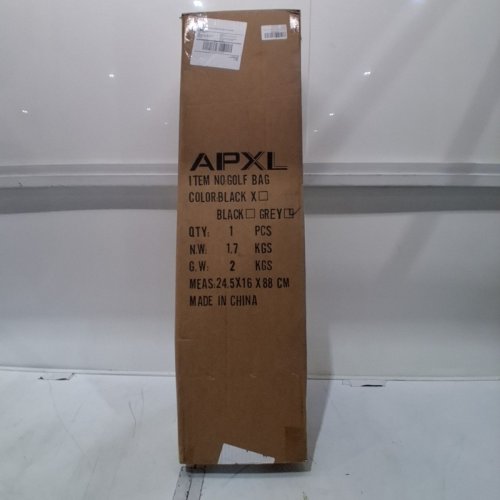 APXL SMALL KICK STAND GOLF BAG WITH 3 WAY DIVIDER POCKET WITH RAIN COVER AND CARRY STRAP - 32" - GREY image 5