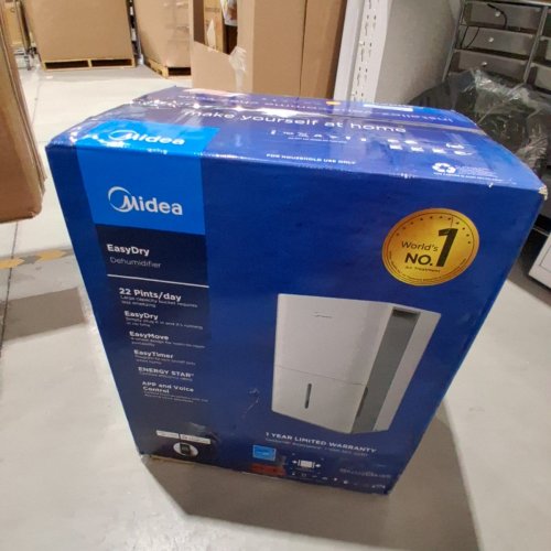 MIDEA EASYDRY DEHUMIDIFIER WITH DIGITAL DISPLAY - 1500SQ.FT. COVERAGE - WHITE (MODEL: MAD22C1AWS) image 3