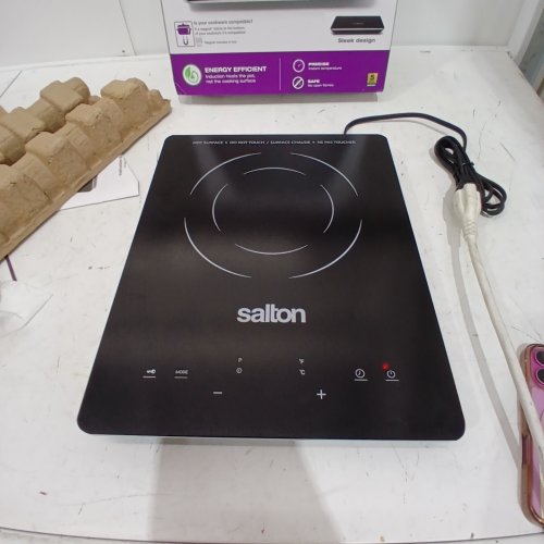 SALTON SLIM INDUCTION COOKTOP ENERGY EFFICIENT - 1500W - 60°C TO 240°C - BLACK (MODEL: ID2066) image 2