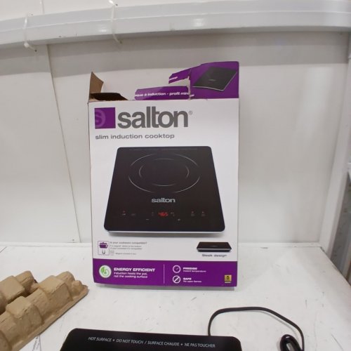 SALTON SLIM INDUCTION COOKTOP ENERGY EFFICIENT - 1500W - 60°C TO 240°C - BLACK (MODEL: ID2066) image 4