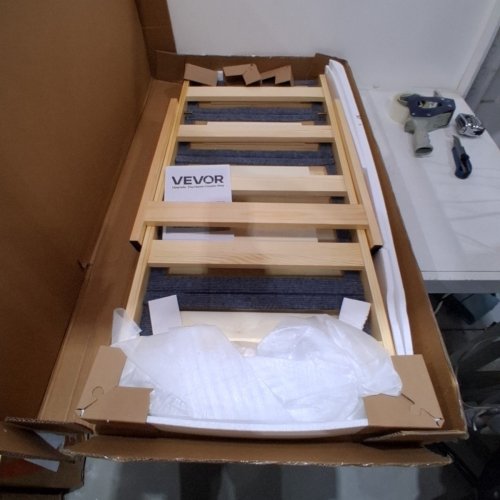 5-STEP DOG STAIRS - 31" X 18.5" X 26" - 150LB CAPACITY - GREY/WOOD (MODEL: ZD-25DOG07) image 2