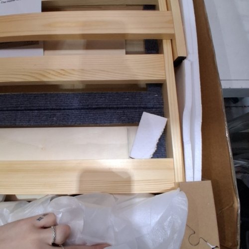 5-STEP DOG STAIRS - 31" X 18.5" X 26" - 150LB CAPACITY - GREY/WOOD (MODEL: ZD-25DOG07) image 3