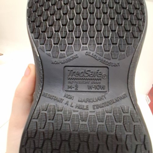 unisex adult tredsafe duty slip resistant clog shoes - w: 10 m: 9 - black image 4