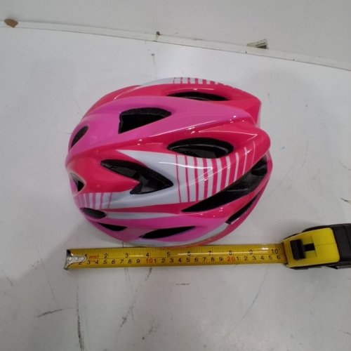 GIRL'S ADJUSTABLE PROTECTIVE SPORTS HELMET - PINK /WHITE image 4