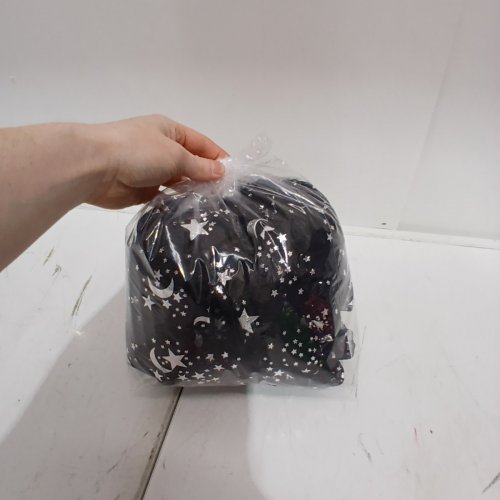 GIRLS WAY TO CELEBRATE! CELESTIAL WITCH COSTUME -LARGE 10-12 - BLACK image 3