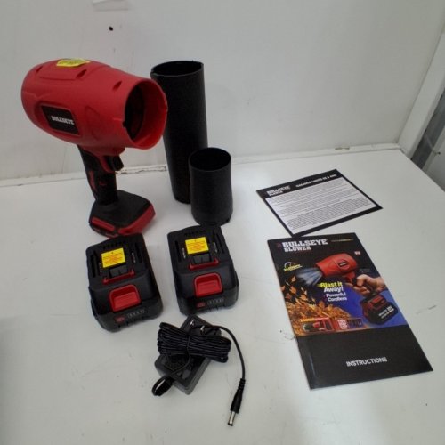 BULLSEYE RECHARGEABLE CORDLESS BLOWER - 20 V, 24,000 RPM - RED / BLACK image 3
