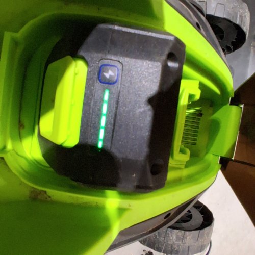 STEELITE CORDLESS ELECTRIC LAWN MOWER - 5-POSITION HEIGHT ADJUSTMENT WITH 8 GALLON GRASS BAG - BATTERY AND CHARGER INCLUDED - 13'' - 21V - ( MODEL: ‎DG500 ) image 2