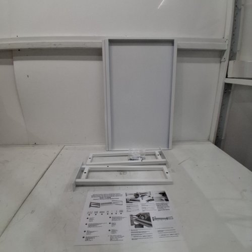WALL MOUNT KITCHEN OVEN HOLDER RACK - 25" X 14" - WHITE image 3