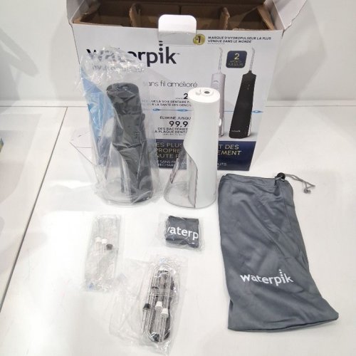 2PK WATERPIK CORDLESS ENHANCE WATER FLOSSER COMBO PACK - BLACK/WHITE image 3