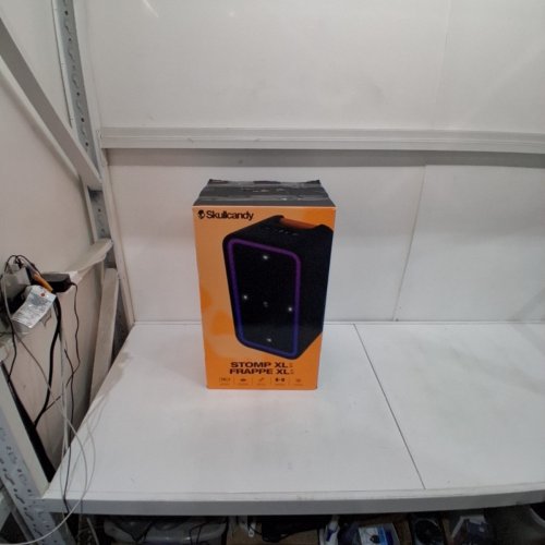 SKULLCANDY STOMP XL WIRELESS BLUETOOTH PARTY SPEAKER - INTEGRATED CARRY HANDLE​, IPX5 WATER RESISTANCE, 12-HOUR BATTERY LIFE - BLACK ORANGE (MODEL:2SKSK1851/4449801) image 9