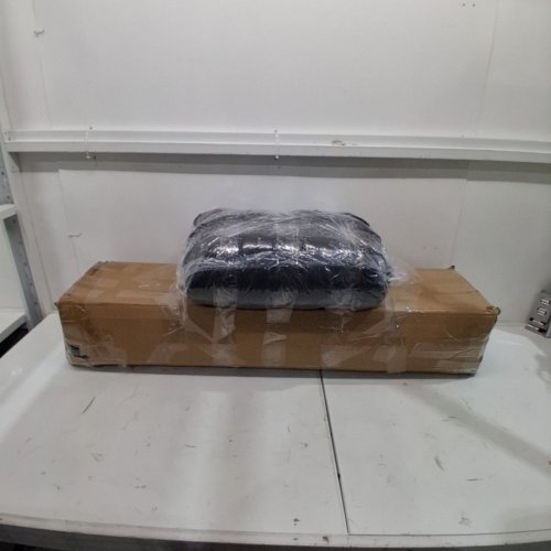 FOLDING CAMPING COT WITH MATTRESS TOPPER - 78" X 32" - GREY/BLACK image 6