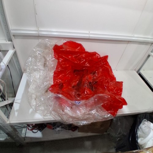 INFLATABLE BUMPER BUBBLE BALL - 5FT DIAMETER - RED/CLEAR image 3