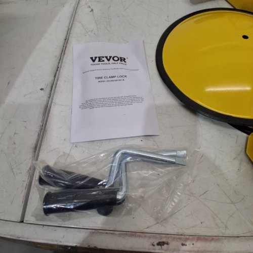 2PK VEVOR WHEEL LOCK CLAMP - YELLOW (MODEL: QS-001-B) image 4