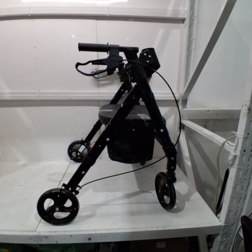 HELAVO BARIATRIC EXTRA WIDE HEAVY DUTY ROLLATOR WALKER - 500LBS CAPACITY - BLACK (MODEL: H1050) image 4
