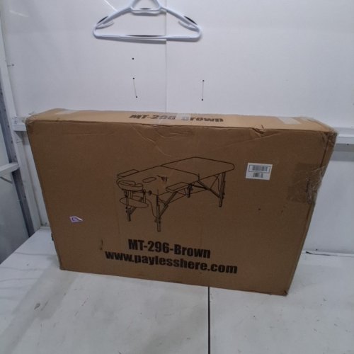 PORTABLE DUAL FOLDING MASSAGE TABLE WITH ADJUSTABLE HEIGHT - 28" WIDE - BROWN (MODEL: MT-296-BROWN) image 5