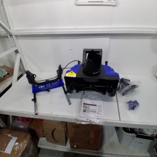 SNOW JOE CORDED ELECTRIC SNOW THROWER WITH LIGHT - 18"/14.5AMP - BLUE/BLACK (MODEL: SJ619E) image 4