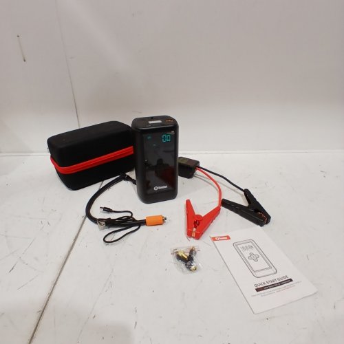 SOULOR CAR BATTERY BOOSTER JUMP STARTER WITH AIR COMPRESSOR - 160PSI - 6000A - 14.0L - BLACK/RED (MODEL: CYD27) image 3
