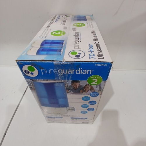 2PK PUREGUARDIAN H965AR ULTRASONIC COOL MIST HUMIDIFIER - 1 GAL - BLUE / WHITE (MODEL: 1001689) image 9