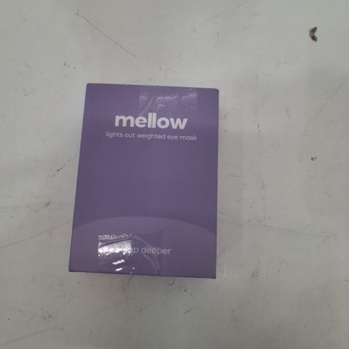 MELLOW BLACKOUT DEEP SLEEP WEIGHTED EYE MASK - ONE SIZE FITS MOST - BLACK image 4