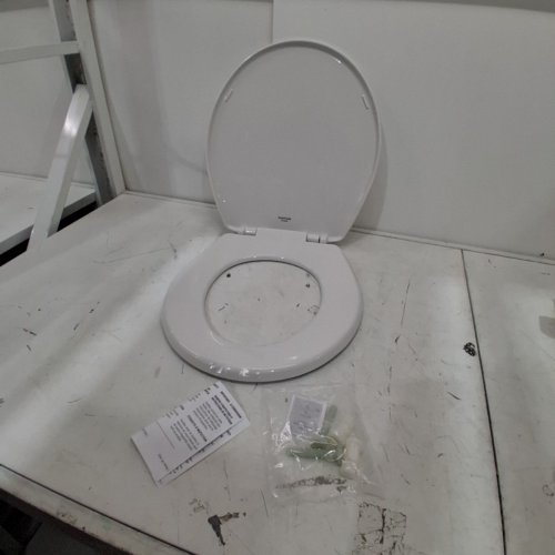 MAYFAIR BY BEMIS CASWELL ROUNDED TOILET SEAT - WHITE (MODEL: 1880SLOW 000) image 2