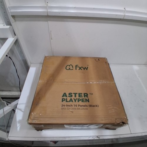 FXW ASTER 16-PANEL DOG PLAYPEN FOR YARDS - 24" - BLACK (MODEL: 124-2416-SS-23V30) image 2