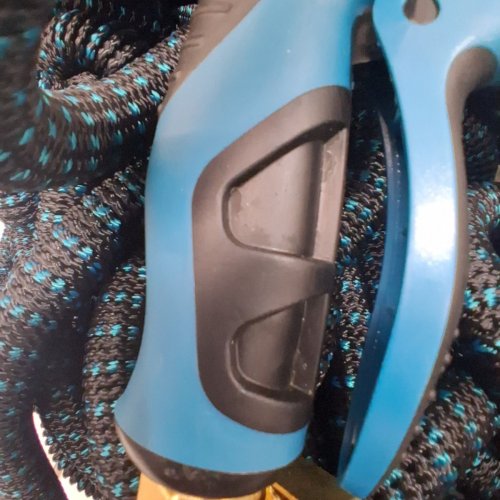 EXPANDABLE FLEXIBLE LIGHTWEIGHT GARDEN WATER HOSE WITH 9 FUNCTION NOZZLE SPRAYER - 3/4" SOLID BRASS FITTING - 200FT - BLACK/BLUE image 3
