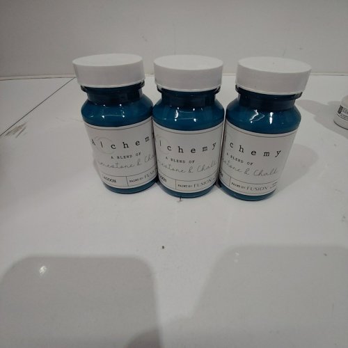 3 FUSION ALCHEMY LIMESTONE & CHALK PAINT JAR - 120ML - LAGOON image 2