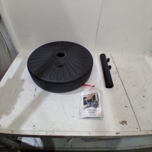 JEARY WATER FILLED PATIO UMBRELLA STAND - 81.5LBS MAX - BLACK (MODEL: A091-004-001-044) image 2