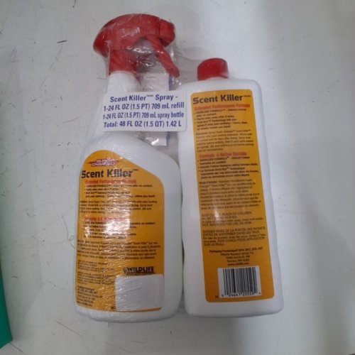 2PC WILDLIFE RESEARCH CENTER SUPER CHARGED HUNT DRY SCENT KILLER SPRAY AND REFILL - 48 OZ TOTAL image 3