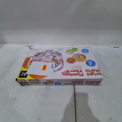 BRIGHT STARTS 3 POINT HARNESS VIBRATING BOUNCER WITH TOY BAR - FLAMINGO VIBES (MODEL:12228) image 4