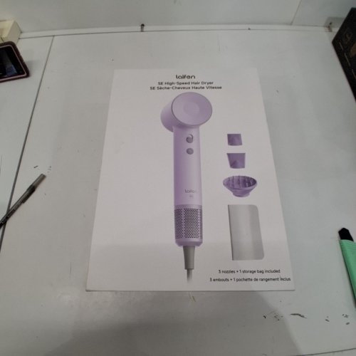 LAIFEN SE HIGH SPEED HAIR DRYER WITH 3 NOZZLE ATTACHMENTS- PURPLE (MODEL: 1876543) image 4