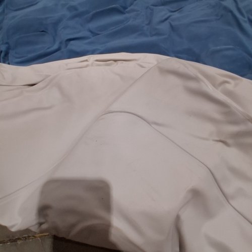 TILVIEW HIGH RAISED AIR MATTRESS WITH BUILT IN PUMP AND CARRY BAG, 18.5" H - QUEEN 80" X 62" - WHITE/BLUE (MODEL: 29P381US) image 5