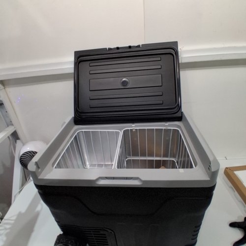 EUHOMY PORTABLE COOLER ON WHEELS FOR CAR - 12V - 50L - BLACK (MODEL: CFB-50) image 9