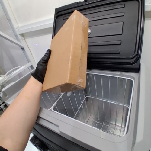 EUHOMY PORTABLE COOLER ON WHEELS FOR CAR - 12V - 50L - BLACK (MODEL: CFB-50) image 11