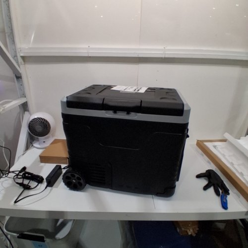 EUHOMY PORTABLE COOLER ON WHEELS FOR CAR - 12V - 50L - BLACK (MODEL: CFB-50) image 14