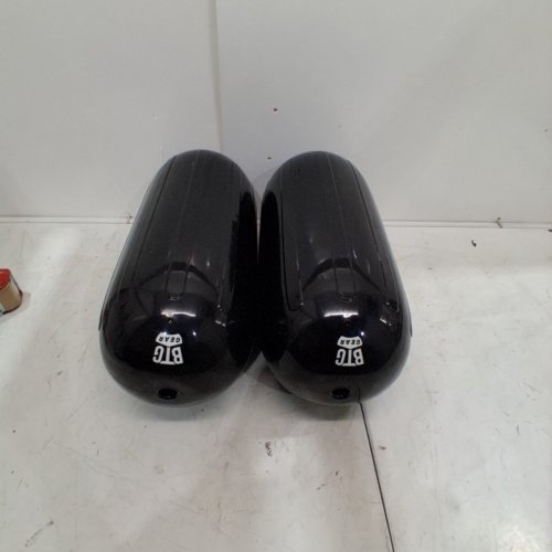 2PK BTG GEAR CENTER HOLE BOAT FENDERS - 8" X 20" - BLACK image 2