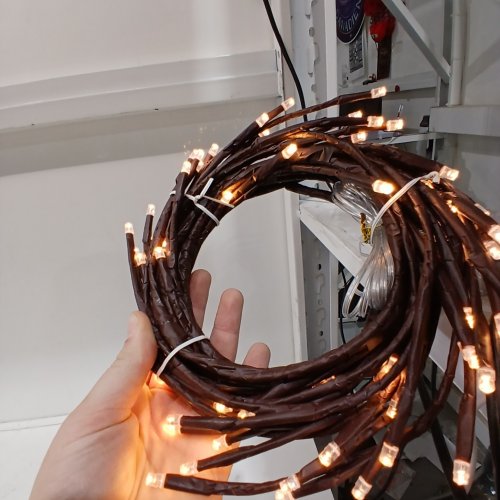 ENCHANTED WILLOW BRANCH VINE LIGHTS DECOR WITH REMOTE - 96 LIGHT - BROWN /WARM WHITE image 2