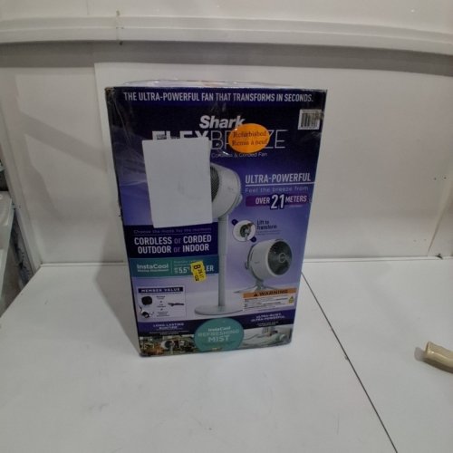 SHARK FLEXBREEZE CORDLESS AND CORDED FAN - WHITE (MODEL: UH205CCO) image 9