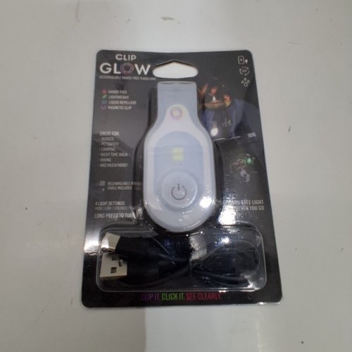 CLIPGLOW RECHARGEABLE HANDSFREE MAGNETIC FLASHLIGHT - WHITE image 2