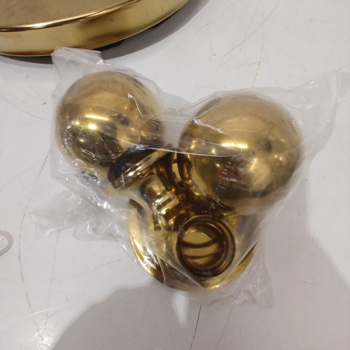 2PC STANCHION QUEUE POSTS WITH VELVET ROPES SET - 38" - GOLD/RED image 3