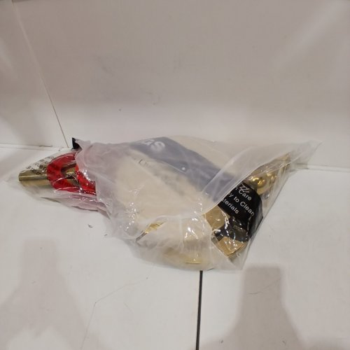 2PC STANCHION QUEUE POSTS WITH VELVET ROPES SET - 38" - GOLD/RED image 4