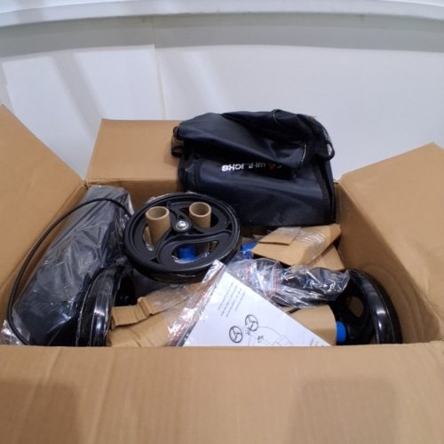 WHLICKS STEERABLE KNEE SCOOTER WITH STORAGE BAG - BLUE (MODEL: KS01) image 2