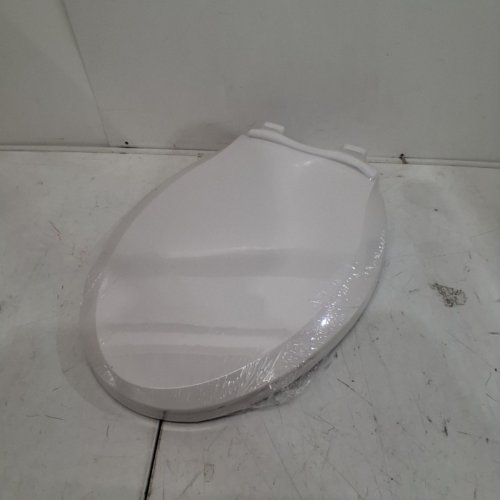 GARVEE ELONGATED SOFT CLOSE TOILET SEAT COVER / LID - 19" - WHITE (MODEL: PHO-0R8LA399) image 2