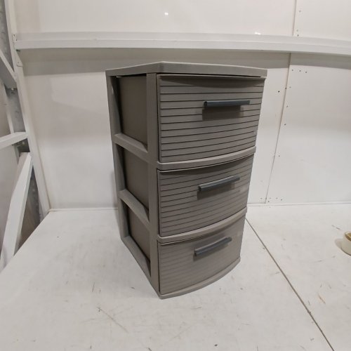 BRIGHTROOM 3 DRAWER TOWER - 32" X 20" X 19" - LIGHT GREY image 2