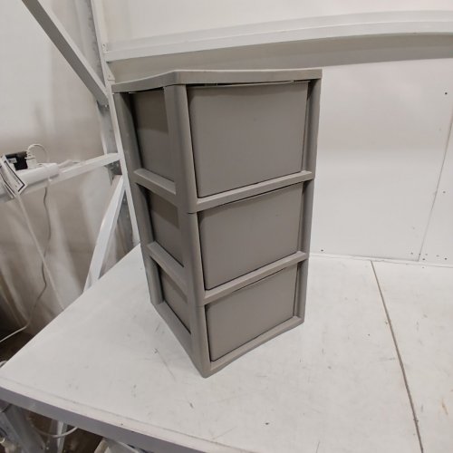 BRIGHTROOM 3 DRAWER TOWER - 32" X 20" X 19" - LIGHT GREY image 3