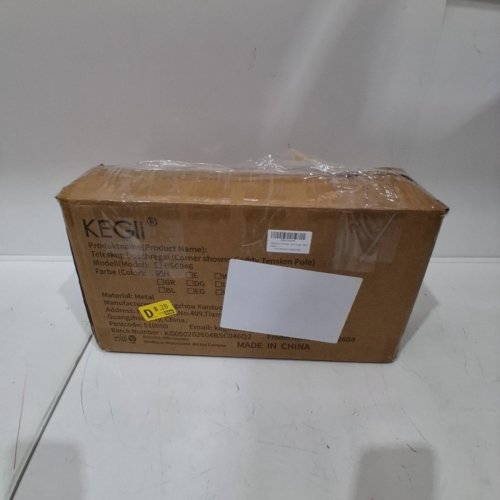 KEGII 4-TIER CORNER TENSION SHOWER FLOOR CADDY - 25" - 114" - BLACK (MODEL: BSC080) image 4