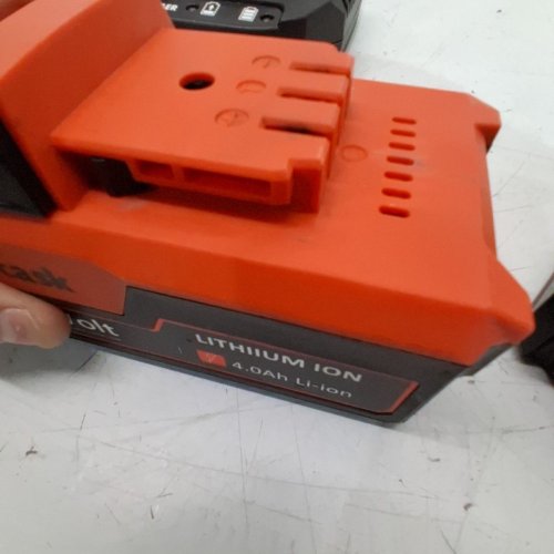 3PC VOLTASK 24V 4.0AH LITHIUM-ION BATTERY WITH DUAL QUICK CHARGE REPLACEMENT FOR CORDLESS SNOW SHOVEL AND CORDLESS SNOW BLOWER - ORANGE/BLACK - (MODEL:B-20-4) image 4