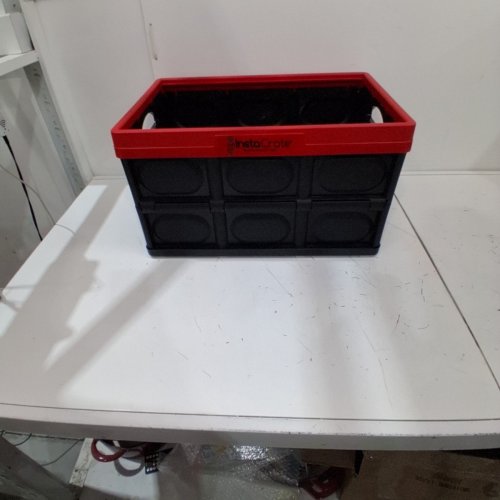 GREENMADE INSTACRATE COLLAPSIBLE STORAGE CONTAINER - 12GAL - RED/BLACK image 2
